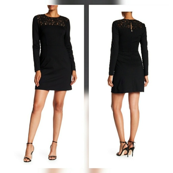 Trina Turk Dresses & Skirts - NWT Trina Turk Sebastian Lace Yoke Dress Black 4